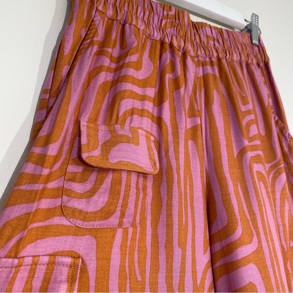 UO Purple Sophie Printed Pull On Pants size XS - Picture 5 of 12